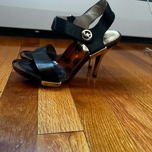Michael Kors Black and Gold Heels